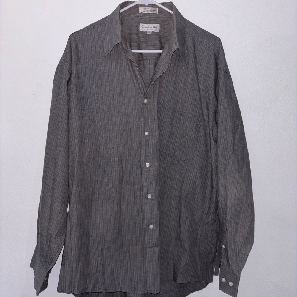 Vintage Christian Dior Dress Shirt neck 17